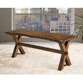 thumbnail image 1 of Topline Home Furnishings Solid Wood Live Edge Bench, 1 of 2