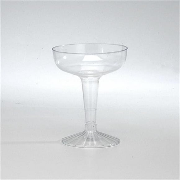 2Pc. 4Oz. Old Fashioned Clear Champagne Glass Retail Pack - Pack of 360
