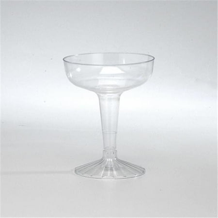 

2Pc. 4Oz. Old Fashioned Clear Champagne Glass Retail Pack - Pack of 360