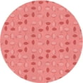 thumbnail image 1 of Ahgly Company Machine Washable Indoor Round Transitional Light Coral Pink Area Rugs, 7' Round, 1 of 7