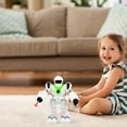 thumbnail image 2 of Green Walking Robot Toy Space Fighter Robot Manually Launches Sucker Soft Model For Children, 2 of 8