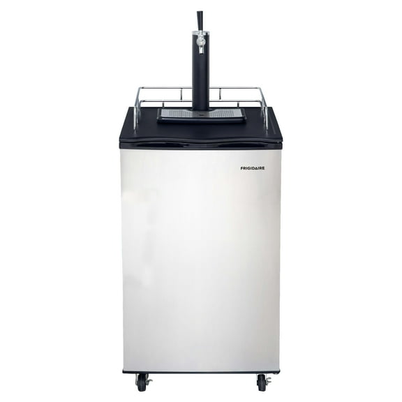 Frigidaire, 6.1 Cubic Foot Kegerator Beer Bar, Stainless Steel