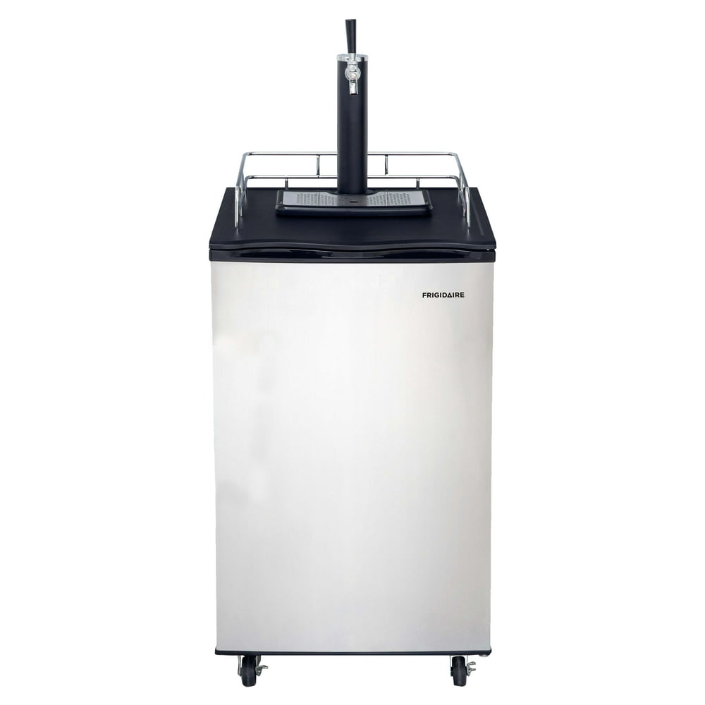 Frigidaire, 6.1 Cubic Foot Kegerator Beer Bar, Stainless Steel