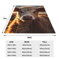 thumbnail image 3 of Salouo Sunset Sunflower Small Cow Print Bed Blankets,Flannel Blanket Comfortable Air Conditioning Blanket Lightweight Blanket for Sofa Bed Travel & Couch -40"x30", 3 of 8
