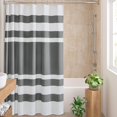 thumbnail image 1 of Cortina de ducha Madison Park Spa Waffle 180 x 180 cm, color carbón, 1 of 8