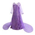 thumbnail image 4 of Girls Princess Dress Deluxe Queen Dress Up Kids Halloween Christmas Party Costumes Outfit Set for Birthday Cosplay, 4 of 7