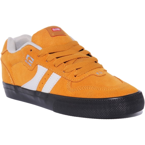Globe Encore 2 Men's Lace Up Classic Skate Style Trainers In Mustard Size 10