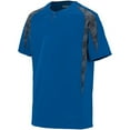 thumbnail image 2 of Augusta M Youth Flyball Jersey Royal/Graphite/Black Print 1546, 2 of 2
