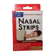 Nasal Strips, Extra Strength, 6 Tan Strips, One Size Fits Most