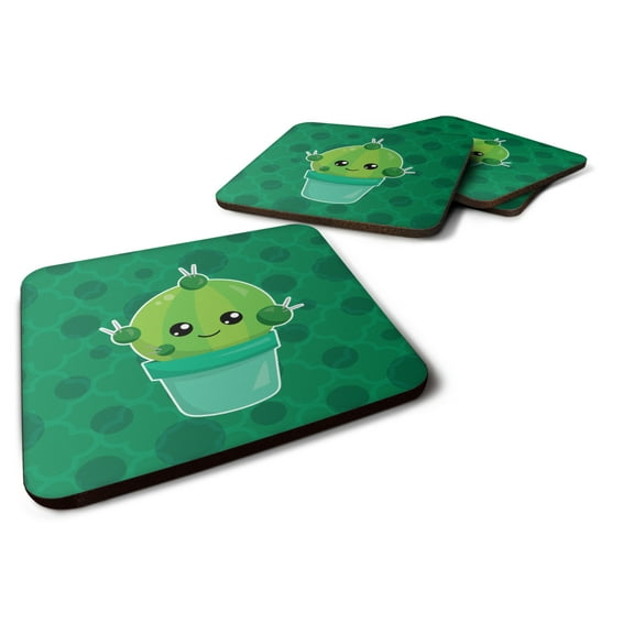 Cactus Polkadots Foam Coaster Set of 4
