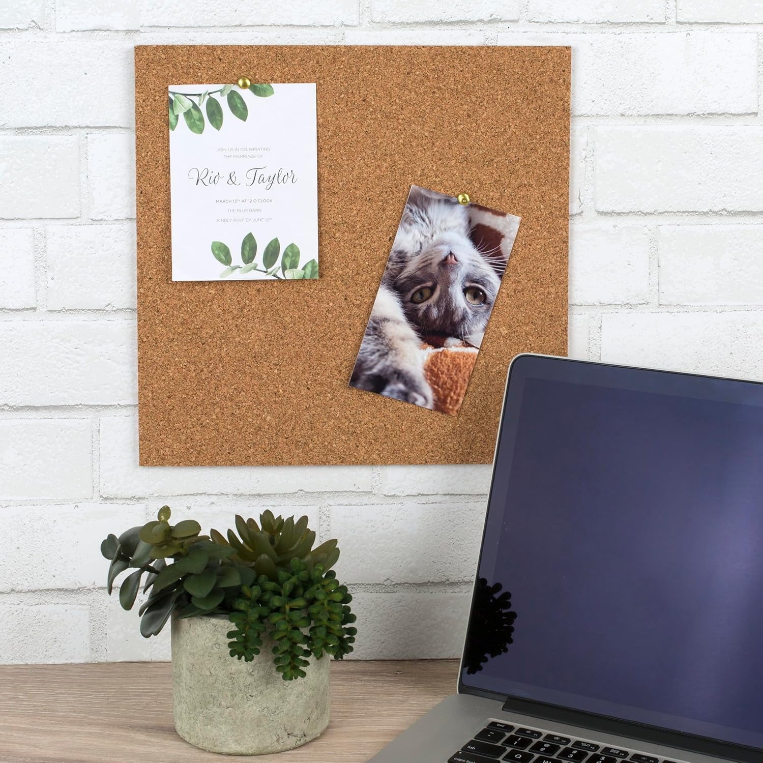 Cork Tiles, Bulletin Board Panels 12" x 3/16", Natural, 4 Pack (102)