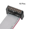 HUAZIZ Câble Plat en Ruban IDC 20 Broches, Pas de 1,27 mm, Arc-en-Ciel