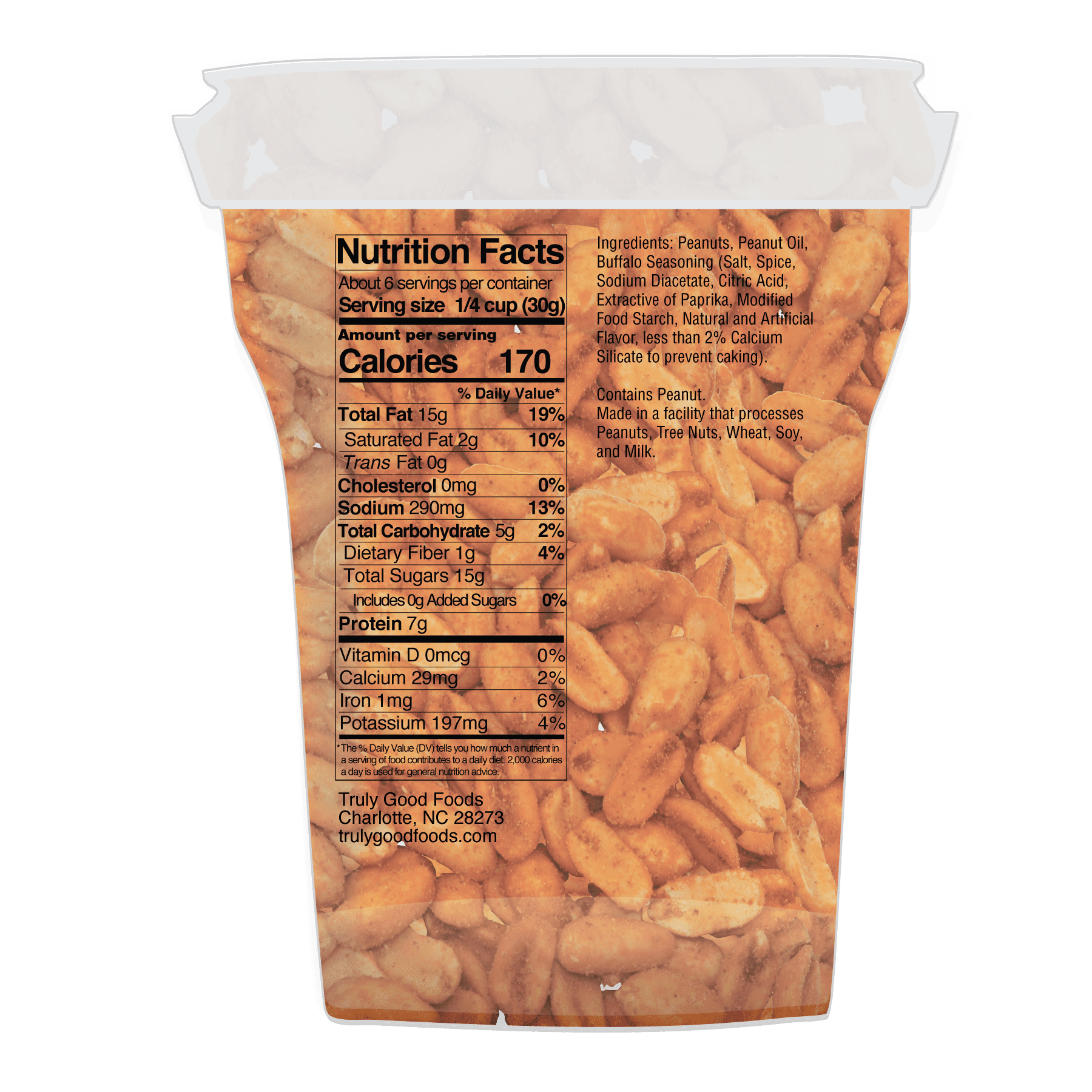 Buffalo Nuts Grabeez, 6oz, 12-count