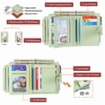 thumbnail image 2 of GAEKEAO Wallet for Women RFID Blocking Vegan Leather Bifold Card Holder Compact Zipper Pocket Wallets with 4 ID Windows, 2 of 8