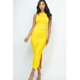 thumbnail image 6 of Maxi Dress with Sleeveless Design and Ruched Side Split, 6 of 9