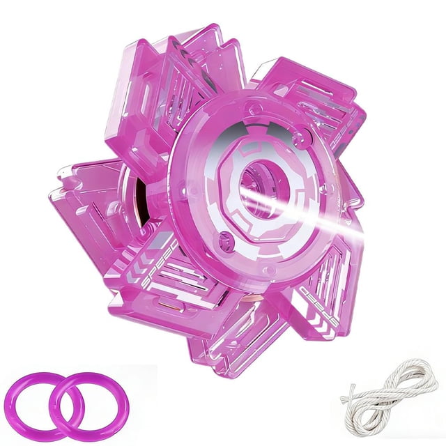 Gyro Cable Toy, Cool Children's Flywheel Rotator, Gyro Children's Fun Toy, Glowing Toy