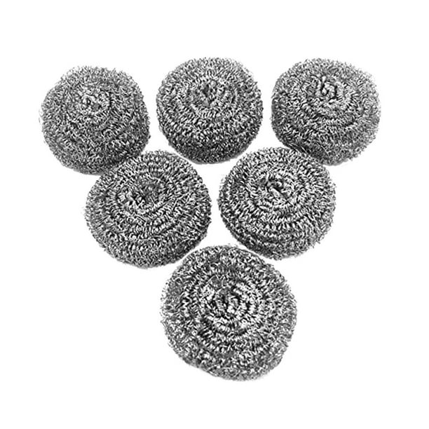Bowake 6 Pieces Of Stainless Steel Sponge, Steel Wool Scrubber For Kitchen, Bathroom Walmart