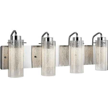

Elan 83071 Krysalis 4 Light 27 inch Chrome Vanity Light Wall Light