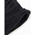 thumbnail image 4 of Womens Ribbed Knit 2 Piece Sets Long Sleeve Sweater and Wide Leg Pants Loungewear Pajamas Set Black L, 4 of 8
