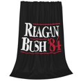 thumbnail image 2 of Manta polar de campaña presidencial Reagan Bush '84, manta súper suave y acogedora, manta de franela ligera y cómoda, mantas de felpa cálidas para sofá, sofá, cama, 2 of 5