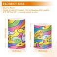 thumbnail image 6 of Yayeee Flameless Candles with Remote Flickering Battery Operated Multi Color Changing, Vibrant Dinosaur, 6 of 7
