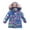 Silver, variant on Girls Puffer Jacket Metallic Shine Hooded Puffer Jacket Winter Cotton Lined Zip Thick Warm Quilted Puffer Jackets for Kids, Sizes 5-13Y