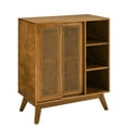 thumbnail image 5 of Tcbosik Storage Cabinet, Floor Buffet Sideboard with Sliding Doors, Coffee Bar Cabinet with Adjustable Shelf, Console Cabinet for Kitchen, Hallway, Living Room, Light Brown, 5 of 7
