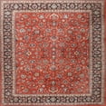 thumbnail image 1 of Ahgly Company Indoor Square Traditional Light Copper Gold Persian Area Rugs, 8' Square, 1 of 6