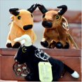 thumbnail image 2 of 1PCS Simulation Bull Pendant Plush Toy Year of The Mascot Cartoon Animal Stuffed For Doll Children's Doll Ornaments 14CM, 2 of 4