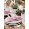 thumbnail image 5 of Ombre Waves Cloth Napkins Set of 6 Reusable Dinner Napkins, Abstract Art Gradient Pink Modern Cocktail Napkin Washable Table Napkins for Wedding/Holiday Party/Baby Shower 20"x20", 5 of 7