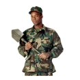 thumbnail image 1 of Rothco Camo BDU Shirt - Woodland Camo, Medium, 1 of 4
