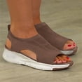 thumbnail image 5 of Womens Open Toe Ankle Strap Platform Wedge Sandals Casual Comfortable Summer Dressy Shoes, 5 of 6