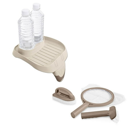 Intex PureSpa Hot Tub Attachable Snack Cup Holder & Maintenance Accessory
