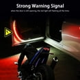 thumbnail image 2 of LNKOO Car Interior Strip Lights Car Door Flash Warning Light Dual Color Auto Door Open Warnin Lamp Strobe Warning Streamer Light Bar Anti-Collision Flash Warning Strip Light Red and White 2Pcs, 2 of 7