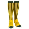 thumbnail image 2 of MK Socks Baseball Softball Pinstripe Knee high Socks - Green Gold (L), 2 of 2