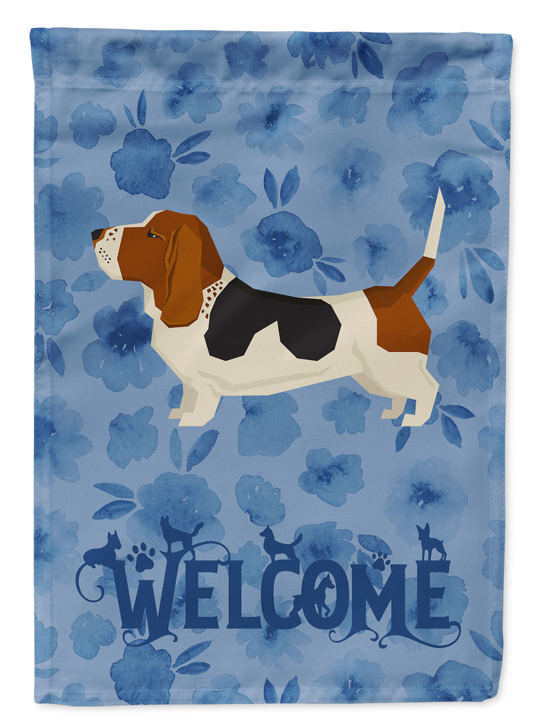 Basset Hound Garden Flag