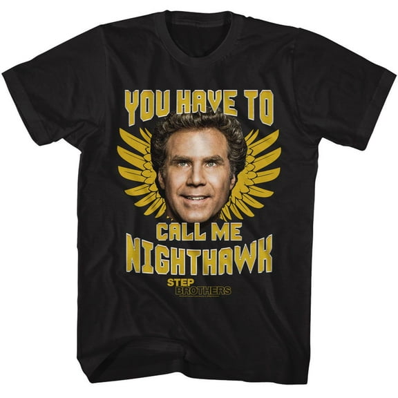 Step Brothers Nighthawk Black Adult T-Shirt