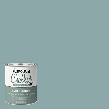 Blue Harbor, Rust-Oleum Chalked Ultra Matte Paint-371675, Quart, 2 Pack
