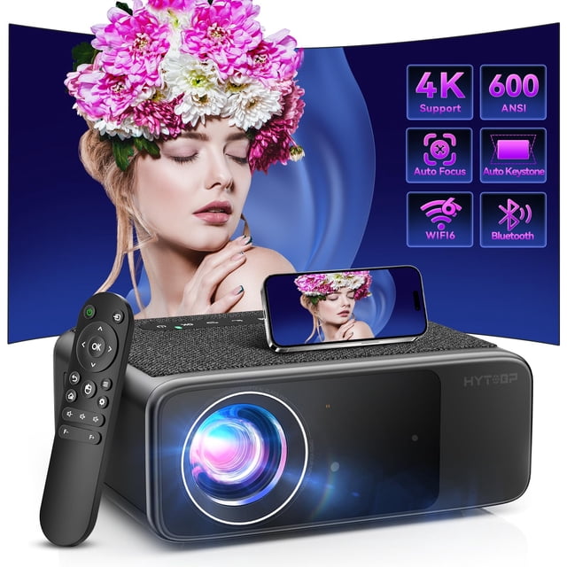 Proyector HYTOBP LT2 600 ANSI WiFi 6 nativo 1080P Bluetooth 5.1