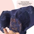 thumbnail image 3 of BIMEI Women’s Lace Pocket Bra for Breast Forms | Mastectomy Prosthesis Bra with Underwire & Sheer Lace | Ideal for Silicone Breast Forms, Blue, 44, 3 of 4