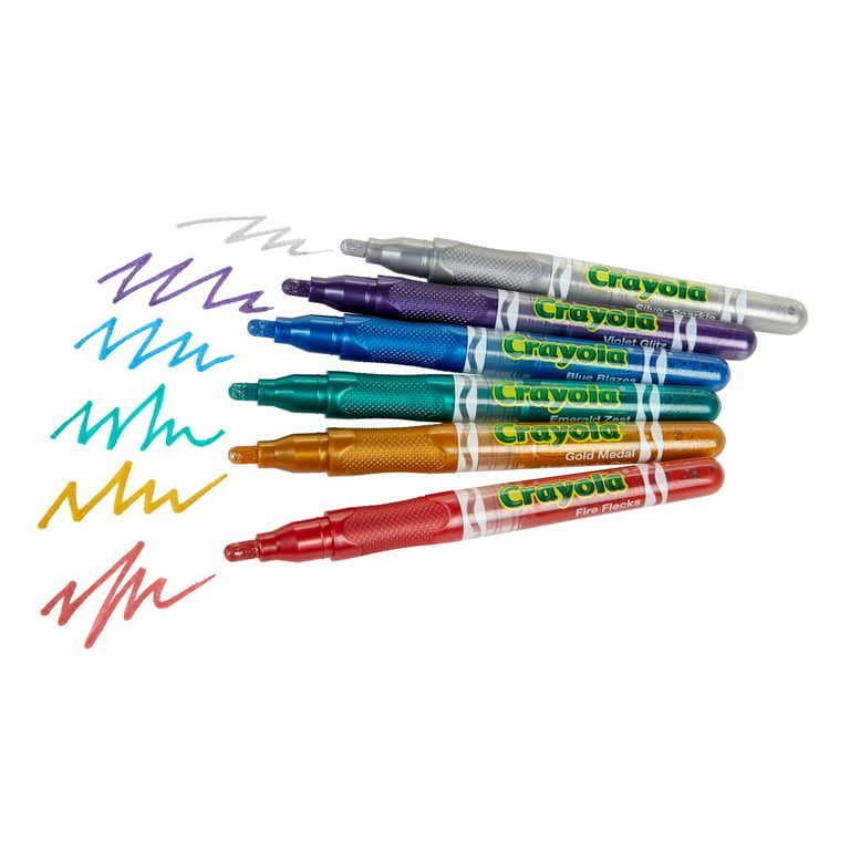 Crayola Glitter Markers, 6 pk - Kroger