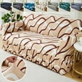 thumbnail image 2 of Elastic Sofa Cover for Living Room Thick Jacquard Waterproof Sofa Cover 1/2/3/4 Seater L-Shaped Corner Sofa-Cover (C,4 seat(235-300cm)), 2 of 7