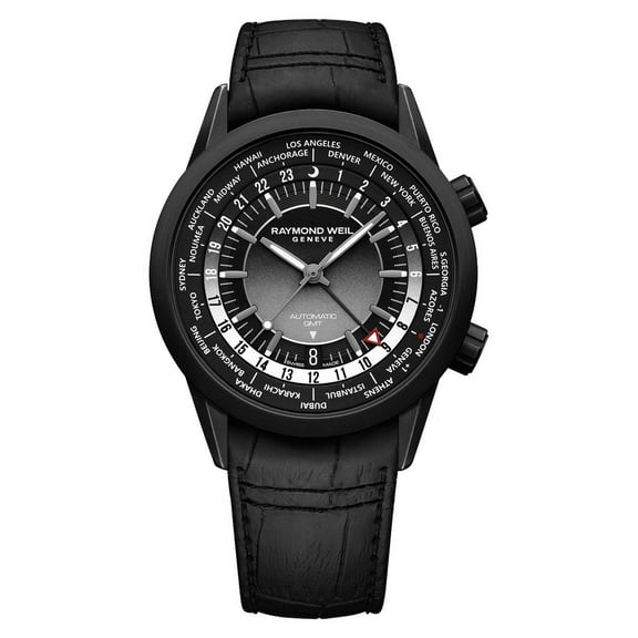 Raymond Weil Frelancer GMT Automatic Black Dial Men's Watch 2765-BKC-20001