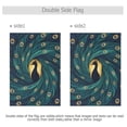 thumbnail image 4 of 12x18 inch Double-Sided Garden Flags Banners Vibrant Outdoor Decor for House Patio Outdoor Swirling Tail Feathers, 4 of 6