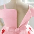 thumbnail image 3 of Karoyedx Toddler Party Dress Flower Girls Spaghetti Strap Tulle Dress Long A Line Wedding Pageant Dresses Princess Birthday Party Ball Gown Pink Size,5-6 Years, 3 of 4