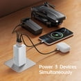 thumbnail image 2 of Cargador Bwine USB C de 65 W y 3 puertos GaN Fast Wall para drones, color blanco, 2 of 8