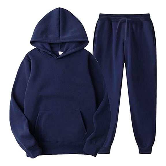 Boy's Girl's Trendy Dance Sweatsuits 2 Piece Kids Sports Hoodie Sweatshirts and Jogger Trackpants Running Exercise Set 2-13Y,Dark Purple 10-11 Years