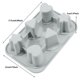 thumbnail image 3 of Juego De 6 Cubitos De Hielo En Una Bandeja Con Palitos, Fáciles De Sacar, Para Hacer Helados Caseros (Azul), 3 of 8