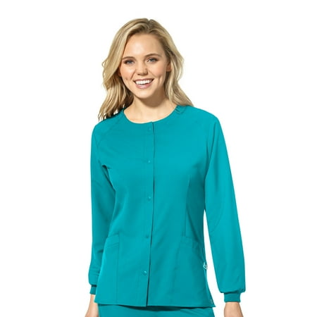 

WonderWink W123 8155-Women s Crew Neck Warm Up Scrub Jacket