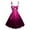 A Multicolor, variant on Christmas Dresses for Women Suspender Snowflake Print Vintage Dress Sleeveless Round Neck Dress